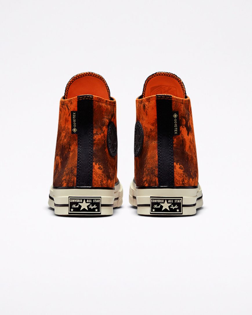 Men's Converse Chuck 70 GORE-TEX® High Top Shoes Orange / Black | AU 5C98ED